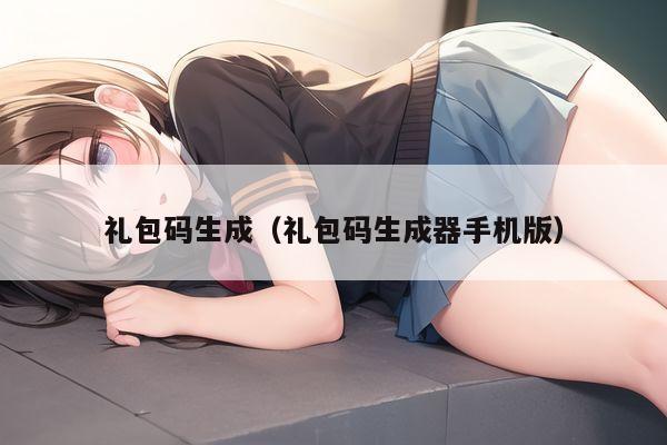 礼包码生成（礼包码生成器手机版）