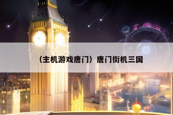 （主机游戏唐门）唐门街机三国