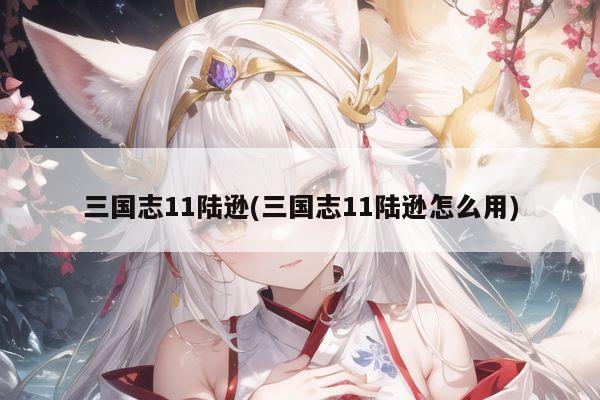 三国志11陆逊(三国志11陆逊怎么用)