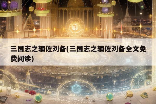 三国志之辅佐刘备(三国志之辅佐刘备全文免费阅读)