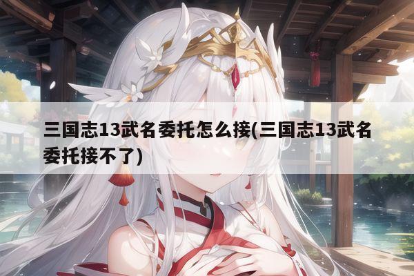 三国志13武名委托怎么接(三国志13武名委托接不了)