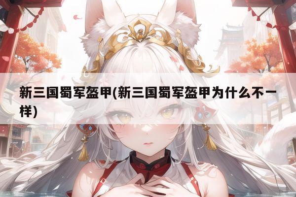 新三国蜀军盔甲(新三国蜀军盔甲为什么不一样)