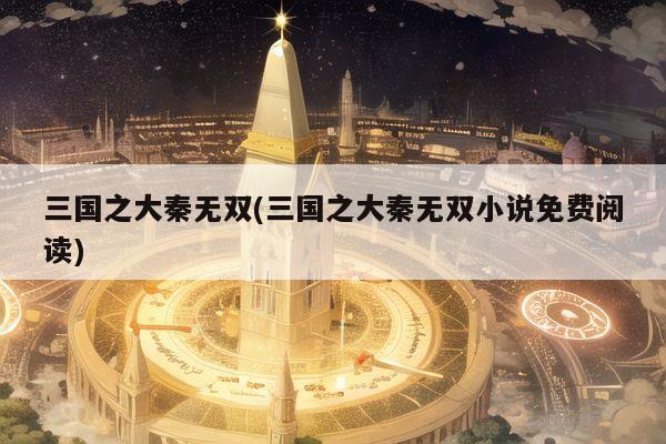 三国之大秦无双(三国之大秦无双小说免费阅读)