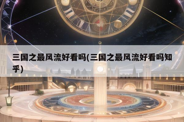 三国之最风流好看吗(三国之最风流好看吗知乎)