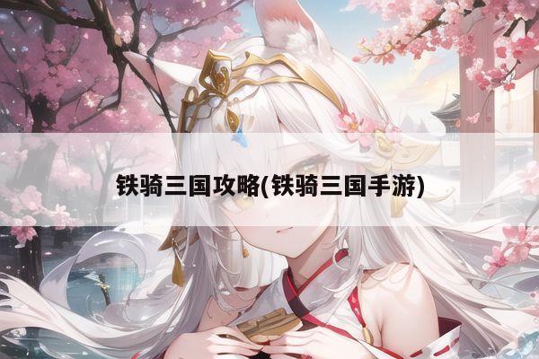铁骑三国攻略(铁骑三国手游)