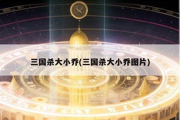 三国杀大小乔(三国杀大小乔图片)