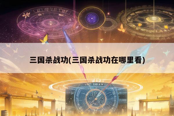 三国杀战功(三国杀战功在哪里看)